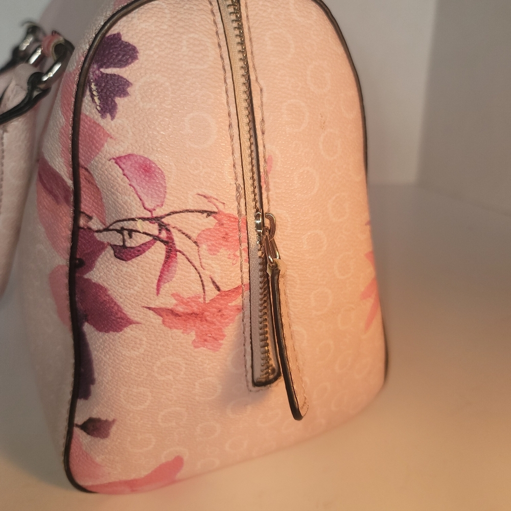 Vintage Guess Floral Print Satchel Handbag - Picture 6 of 11